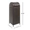 Happimess Darla 31.39-Gallon All-Weather Wicker/Metal Swing Top Hideaway Outdoor Trash Can, Brown HPM1202A - alternate 2
