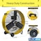 Edendirect Heavy Duty Industrial Blower Drum Fan, 30 in Blade Dia, 120V, 2,900/4,800 cfm IR-FAND30FDC - alternate 2
