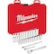 Milwaukee Tool 1/4 in Drive Socket Wrench Set SAE 26 Pieces 5/32 in to 9/16 in , Chrome 48-22-9404 - alternate 1