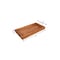 Homeroots 21in Natural Solid Wood Handmade Serving Tray With Handles 724226 - alternate 2