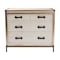Baxton Studio Benton Vintage White Canvas 4-Drawer Storage Cabinet 251-13913-ZORO - alternate 2
