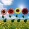 Alpine Assorted Metal 34 in. H Sunflower Outdoor Garden Stake QEL818A - alternate 2