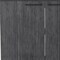 Homeroots 35" X 39" Dark Gray And Silver Stainless Steel and Wood Utility Cabinet With Sink 546612 - alternate 2