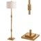 Jonathan Y Windsor 61.5" Resin/Metal LED Floor Lamp, Gold Leaf JYL3063A - alternate 2