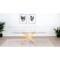 Homeroots 63" Clear And Gold Rectangular Glass And Stainless Steel Dining Table 487370 - alternate 2