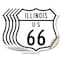 Signmission Illinois Route Marker Shield Sign Us 66, 4 inch X 4 inch, Vinyl Decal, 5PK SHI-D-5PACK-4-382 - alternate 1