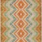 Homeroots 5' X 8' Beige Orange And Red Geometric Washable Indoor Outdoor Area Rug 581522 - alternate 2