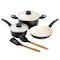 Gibson Home Plaza Cafe 7 Piece Forged Aluminum Cookware Set in Black 96892.07R - alternate 1