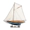 Homeroots 31" Black Blue And White Solid Wood Pen Duick Hand Painted Model Sail Boat 402009 - alternate 1