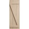 Ekena Millwork Rustic Three Board Joined Board-n-Batten Pecky Cypress Faux Wood Shutters w/Z-Board, 16 1/2"W x 32"H SHUBJZ16X32PCPR - alternate 2