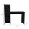 Homeroots 47" Black Wood Computer Desk 546417 - alternate 2