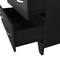 Homeroots 32" Black Two Drawer Dresser With Open Shelving 544028 - alternate 2