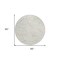 Homeroots 8' Ivory And Gray Round Abstract Washable Indoor Outdoor Area Rug 601070 - alternate 2