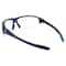 General Electric 09 Series Anti-Fog Impact-Resistant Safety Glasses Clear Lens Black/Blue Frame 1 pk GE109CAF - alternate 2