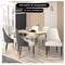Leisuremod Allure Modern Dining Chair In Black Fabric and Oak Wood Legs, 2PK AC49WBL2 - alternate 2
