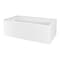 Kingston Brass 60" Acrylic Rectangular 2-Wall Corner Alcove Tub, Left Hand Drain, Glossy White VTAP6032L21TS - alternate 1