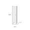 Homeroots 16" Silver And White Accent Cabinet With Five Shelves 518206 - alternate 2