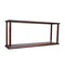 Homeroots 10in Dark Brown And Clear Glass Standard Display Stand 364373 - alternate 1