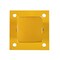 Mytee Products 4 inx 4 inx42 in Bolt-On Steel Rigid Post for 3-ribbed Guard Rails - Yellow GR3RP-42 - alternate 2