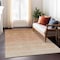 Homeroots 8' X 10' Copper And Beige Ombre Washable Indoor Outdoor Area Rug 595826 - alternate 2