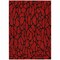 Homeroots 5' X 8' Red And Black Geometric Washable Indoor Outdoor Area Rug 599239 - alternate 2