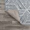 Jonathan Y Vector Modern Coastal Geometric Machine-Washable Blue/Cream 8 ft. x 10 ft. Area Rug WSH313A-8 - alternate 2