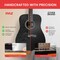 Pyle Steel String Acoustic Guitar Kit, 41 in Full Size Cutaway with Ashtree Top, Open Pore Finish PGA480BK - alternate 2