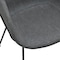 Homeroots Set of Two Gray and Black Upholstered Fabric Dining Arm Chairs 544262 - alternate 3