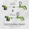Greenworks 24V 12'' Cordless Battery String Trimmer & Edger with 2.0 Ah Battery & Charger 2128502 - alternate 2