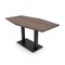 Skutchi Designs Hexagon Conference Table With Power Unit, 36 in W, 72 in L, Brown HAR-HEX.IR-36X72-DOU.BK-H3041-NA - alternate 1