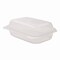 Karat Polypropylene Plastic Hinged Container, 6 x 9 x 2.97, Clear, Plastic, 250PK FP-HC96PP-1C - alternate 2