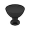Richelieu 1 11/32 in (34 mm) Matte Black Contemporary Cabinet Knob BP872034900 - alternate 1