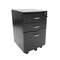 Homeroots 16" Espresso Wood Three Drawers Filing Cabinet 723070 - alternate 2