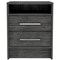 Homeroots Sophisticated and Stylish Smokey Oak Nightstand 477897 - alternate 1