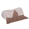 Homeroots 50" X 60" Beige and Brown Woven Cotton Herringbone Throw Blanket with Fringe 548942 - alternate 2