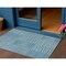 Homeroots 3' X 5' Teal Blue And Ivory Geometric Washable Indoor Outdoor Area Rug 596974 - alternate 1