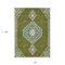 Homeroots 9' X 12' Olive Green Pink And Ivory Oriental Washable Indoor Outdoor Area Rug 598434 - alternate 2