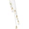 Z-Lite Aimie 7-Light Chandelier, 18 in W x 16 in H, Modern Gold 828P7-7R-MGLD - alternate 2