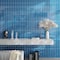 Apollo Tile 1Cerulean Blue 4 in x 16 in Glass Glossy Wall Subway 5.33 sqft/case, 12PK APLA88143 4x16A - alternate 2