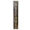 Homeroots 5ft Rustic Dark Gray and White Wood Porch Welcome Sign 384914 - alternate 1
