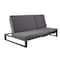 Leisuremod Chelsea 2-in-1 Convertible Sofa & Double Chaise, Aluminum, 660lb Capacity CLBL-82BL - alternate 1