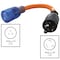 Ac Works Adapter Cord, STW, 5-15/20R, L5-20P, 1 ft., Orange L520520-012 - alternate 2