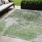 Homeroots 5' X 8' Green And Gray Abstract Washable Indoor Outdoor Area Rug 582939 - alternate 1