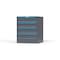 Strong Hold 4 drawer cabinet - (2x 6ft, 2x 7ft) - Blue accents - Keyed Alike S3036-PPAAS-0401FS - alternate 2