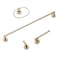 Gliderite Hardware Alpine Collection 4-Piece Champagne Gold Bathroom Hardware Set 9024-KIT-RD-CHPG-1 - alternate 1