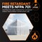 Xpose Safety 20x100 String Reinforced Poly, 6 Mil, Fire Retardant, Clear/White SRP-6FR-20100-X - alternate 2