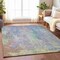 Homeroots 5' X 8' Purple Abstract Washable Indoor Outdoor Area Rug 607747 - alternate 2
