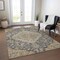 Homeroots 3' X 5' Charcoal Gray And Brown Oriental Washable Indoor Outdoor Area Rug 605229 - alternate 2