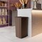 Regal Altair 23 Gallon Square Brown Plastic Trash Can, Vent Channel Design ZR-TC-100-SQ23BR - alternate 2