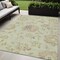 Homeroots 5' X 8' Artichoke Green Mint Green And Taupe Floral Washable Indoor Outdoor Area Rug 589447 - alternate 1